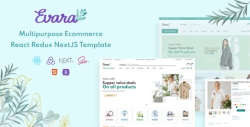 Evara - React Redux NextJS Multipurpose Ecommerce Template