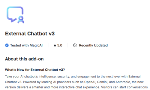 External Chatbot v6.1 - MagicAI Addon