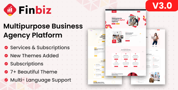 FinBiz v3.0.0 - Multipurpose Business Agency Platform Script