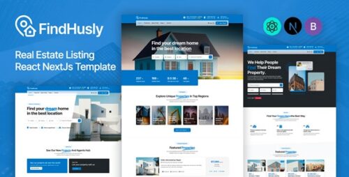 FindHusly - Real Estate Listing React NextJs Template