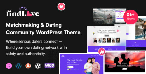 FindLove - Ultimate Matchmaking Dating Community WordPress Theme