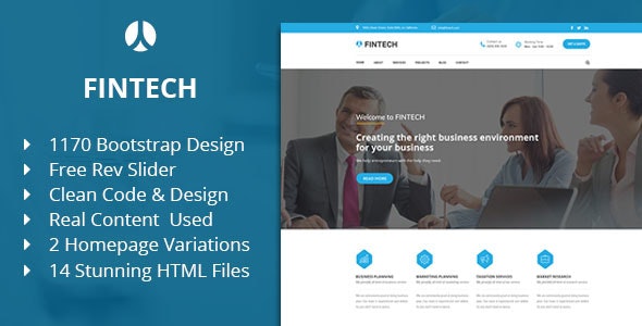 Fintech - Business, Finance & Corporate HTML Template