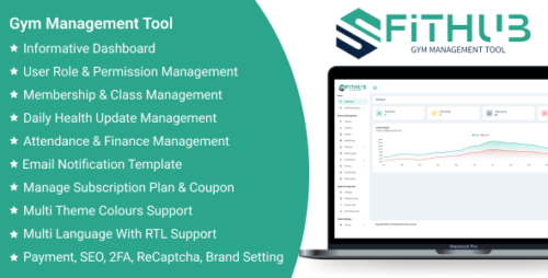 FitHub SaaS v1.6 - Gym Management Tool Script Download