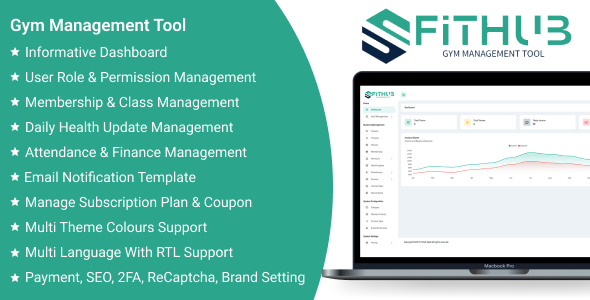 FitHub SaaS v1.6 - Gym Management Tool Script Download