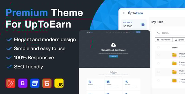 Flaty – Premium Theme For UpToEarn (27 February 2025) Download