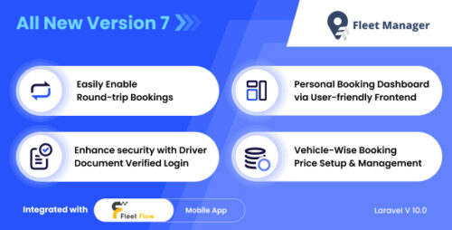 Fleet Manager v7.0 – Vehicle Management & Booking System Nulled