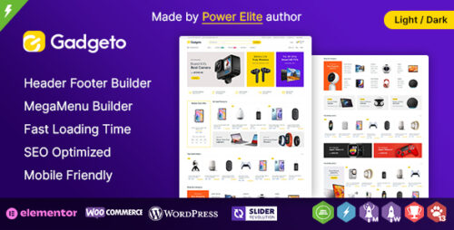 Gadgeto WP - Electronics Store Elementor WooCommerce Theme
