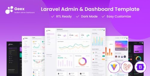 Geex - Laravel 11 Bootstrap Admin Dashboard Template