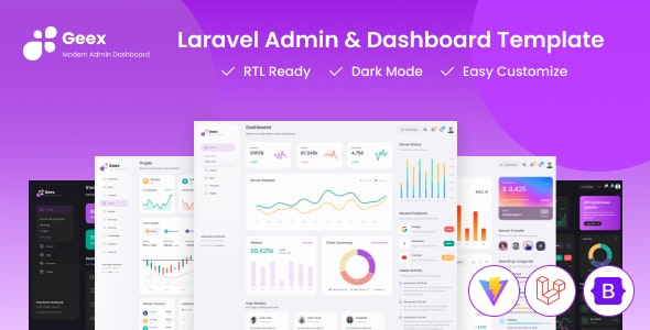 Geex - Laravel 11 Bootstrap Admin Dashboard Template