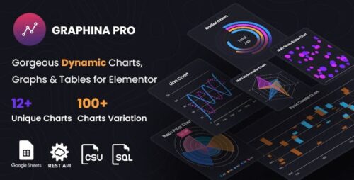 Graphina Pro - Elementor Dynamic Charts, Graphs, Datatables