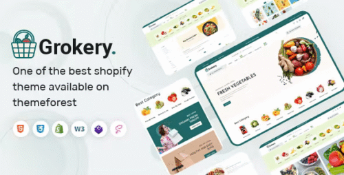 Grokery - Vegetable, Organic & Grocery Supermarket Responsive Shopify Theme