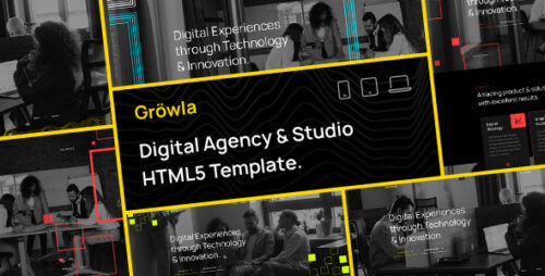 Gröwla – Digital Agency Studio HTML Template