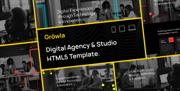 Gröwla – Digital Agency Studio HTML Template
