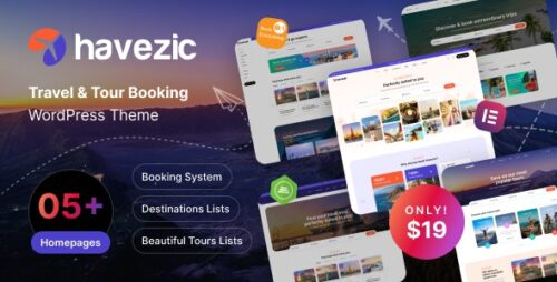 Havezic - Travel Tour Booking WordPress Theme