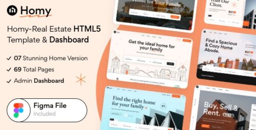 Homy - Real Estate HTML5 Template Dashboard