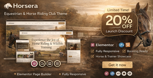 Horsera – Equestrian Horse Riding Club WordPress Theme