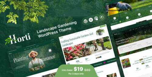 Horti - Landscape Gardening Wordpress Theme