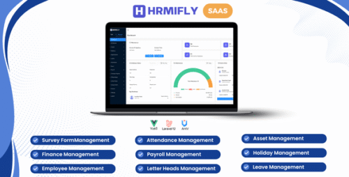 Hrmifly SAAS v2.0.0 - Complete Payroll And HR Management System (HRM) Script