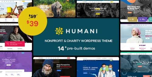Humani - Nonprofit Charity WordPress Theme