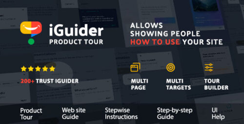 iGuider v5.5 – Product Tour – Interactive Walkthroughs – Website step by step Guide