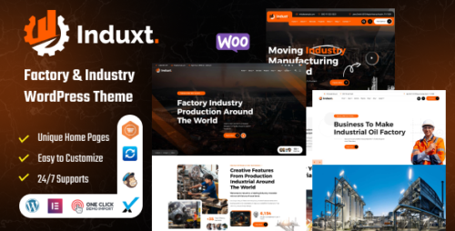 Induxt - Factory Industry WordPress Theme