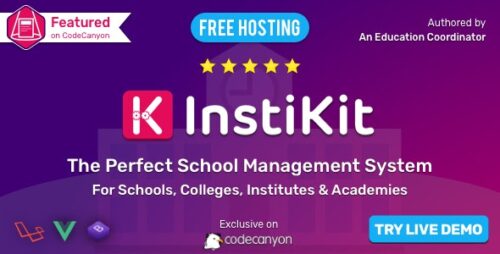 InstiKit School v5.5.0 – School Management System & School ERP Nulled