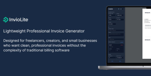 InvioLite v1.0 - Lightweight Professional Invoice Generator Script