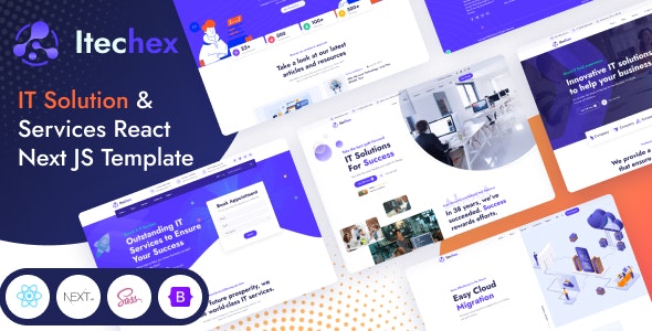 Itechex - IT Solution Services React Next JS Template