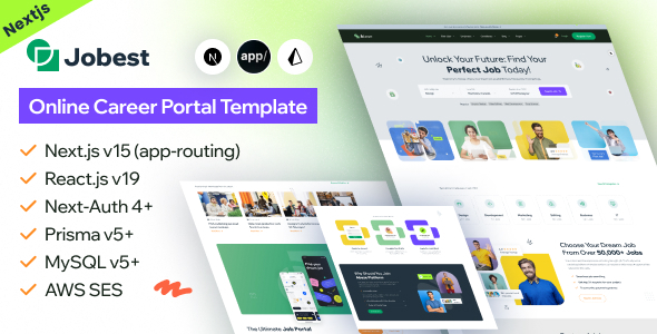 Jobest – Next.js 15 Career Portal Job Board Functional Template