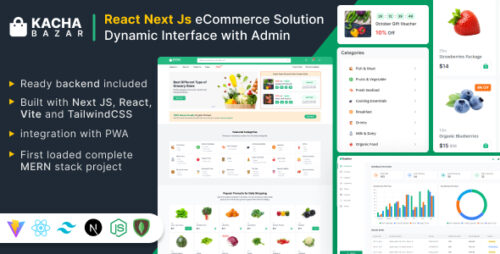 KachaBazar v1.8.0 – React Next Js eCommerce Solution Script