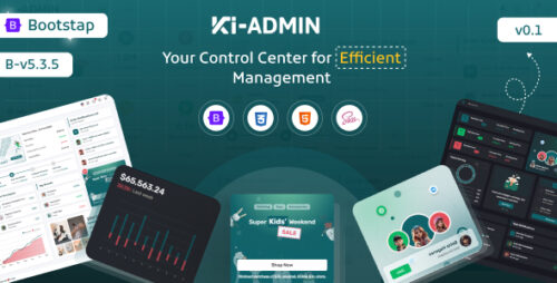 Ki-admin Bootstrap 5 Admin Dashboard Template