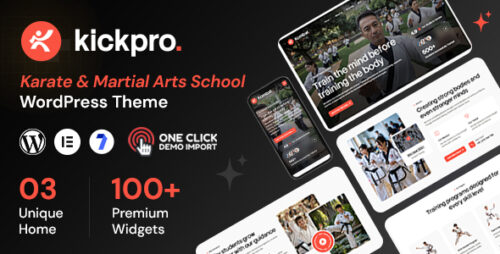 Kickpro - Karate Martial Arts School WordPress Theme