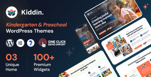 Kiddin - Kindergarten Preschool WordPress Theme