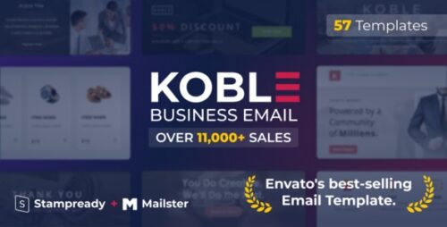 Koble | Mailchimp Business Email Template Sets