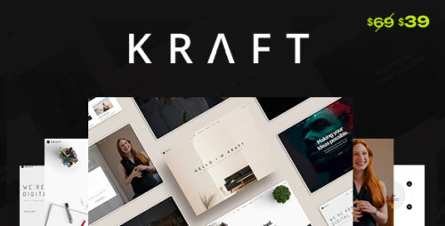 Kraft - Minimalist Agency Portfolio WordPress Theme