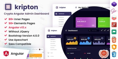 Kripton - Crypto Admin Angular Dashboard Template