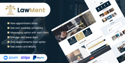 LawMent v4.0.0 – SaaS Based Multi Lawyer Appointment System Nulled