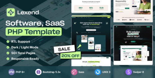 Lexend - Software, SaaS Startup PHP Template