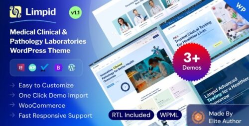 Limpid – Medical Pathology Laboratory WordPress Theme
