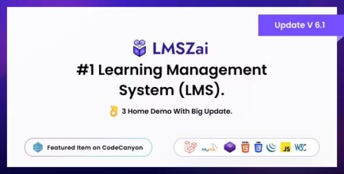 LMSZAI v7.1 – LMS Learning Management System (Saas) Nulled