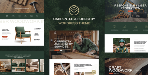 Lumbert - Carpenter, Wood Forestry WordPress Theme
