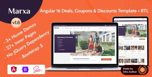 Marxa - Angular 16 Deals Coupons Discounts Theme