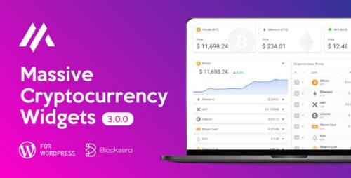Massive Cryptocurrency Widgets | Crypto Plugin 3.2.7