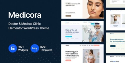Medicora - Doctor Medical Clinic Elementor WordPress Theme