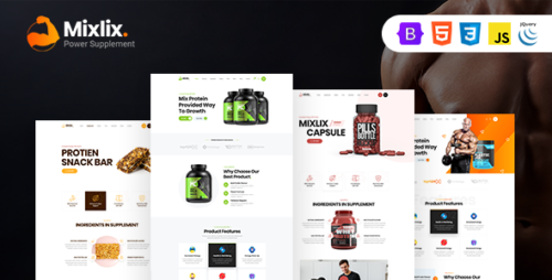 Mixlix - Health Supplement Landing Page