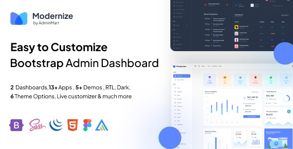 Modernize Bootstrap 5 React MUI Admin Dashboard