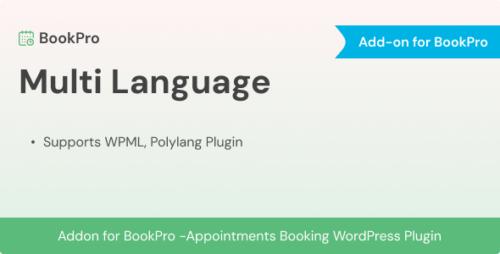Multi Language Add-on for BookPro Plugin v1.0.0 Download