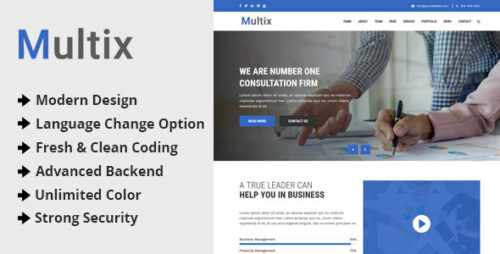 Multix v3.2.0 - Multipurpose Website CMS with Codeigniter Script