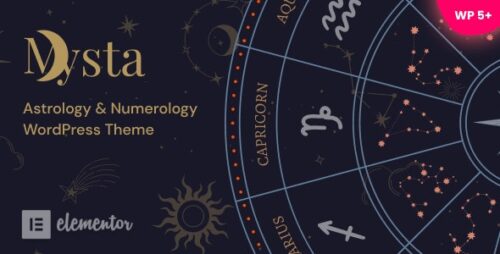 Mysta - Astrology Numerology WordPress Theme