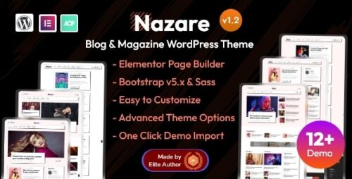 Nazare - Blog Magazine WordPress Theme